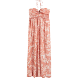 H&M Tie-Detail Suit - Apricot/Floral