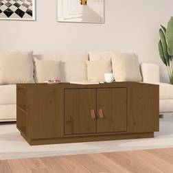 vidaXL Salongbord Honningbrun 100 x 50 x 41 cm Heltre Furu Sofabord