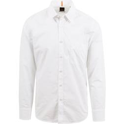 HUGO BOSS Poplin Regular Fit Shirt - White