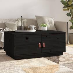 vidaXL Schwarz 80 x 50 x 35 cm Couchtisch