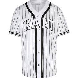 Karl Kani Men's white Serif Pinstripe Shirt - White/Black