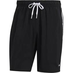 Adidas 3-Stripes CLX Swim Shorts - Black / White