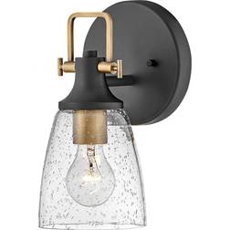 Hinkley Easton 10 1/2"H Black Gold Wall Light