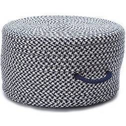 Colonial Mills 20-inch Round Vibrant Textured Houndstooth Foot Stool