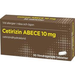 Cetirizine ABECE 10mg 30 st Tablett