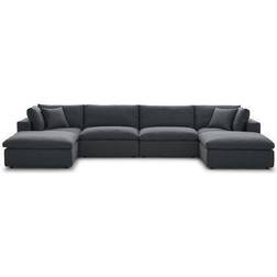 modway Sectional Commix Down Overstuffed Sofa