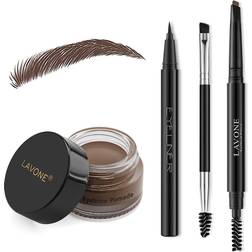 Lavone Eyebrow Stamp Pencil Kit Dark Brown