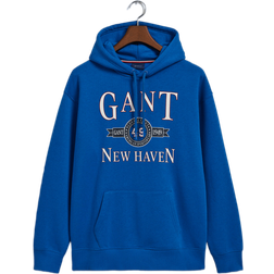 Gant Retro Crest Hoodie - Lapis Blue