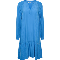 Kaffe A-Line Fit Sommerkleid - Blau