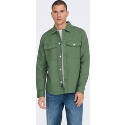 Only & Sons Ensfarvet Loose Fit Overshirt