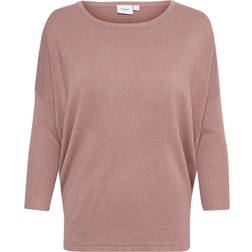 Saint Tropez Mila Neck Jumper - Natural