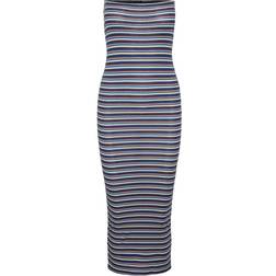 Pieces Pclippa Tube Midi Dress Pencilkjoler Burnt Henna Stripes/Shpi/Cdan/Flor/Pogr