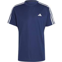 adidas Train Essentials 3-Stripes Training T-shirt - Dark Blue/White