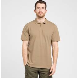 One Earth Men's Washed Polo Shirt, Beige