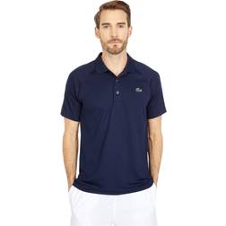 Lacoste Men's SPORT Breathable Abrasion-Resistant Interlock Polo Blue