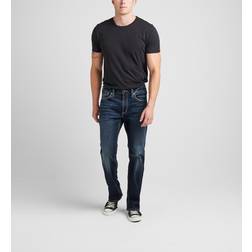 Silver Jeans Zac Relaxed Fit Straight Leg Dark Indigo x