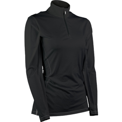 Sun Mountain Women's Second Layer 1/4 Zip Pullover - Black