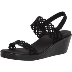 Skechers Cali Women's Rumble On Sassy Dayz Wedge Sandal - Black