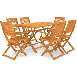 vidaXL 43379 Essgruppe, 1 Tisch einschl. 6 Stühle