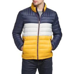 Tommy Hilfiger Men's Packable Quilted Puffer Jacket - Yellow/Navy Combo