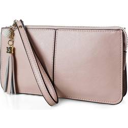 Befen Wristlet Clutch Wallet - Pink/Baby Pink