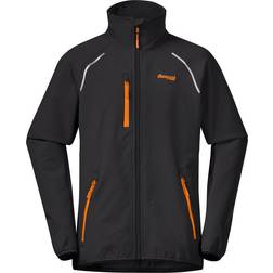 Bergans Youth Sjoa Light Softshell Jacket - Dark Shadow Grey/Cloudberry Yellow (7948)