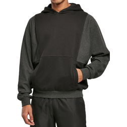 Urban Classics Cut On Sleeve Hoody - Black/Charcoal