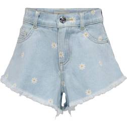 Kids Only Denim Shorts Med Blomster