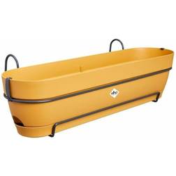 Elho Vibia Campana Trough 70cm Honey Yellow Balcony Planter