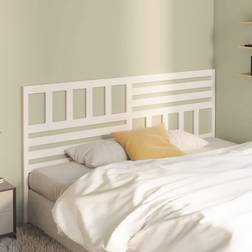 vidaXL white, 206 Solid Pine Bed Headboard