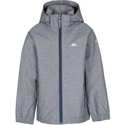 Trespass Boy's Printed Waterproof Jacket Sweeper - Storm Grey Lines