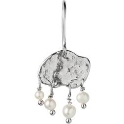Stine A Jewelry big elegant pearls splash hængeørering sølv