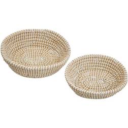 Premier Housewares White Detail with Black 3 Basket