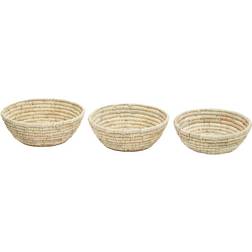 Premier Housewares of Three Palm Leaf Basket