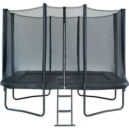Mzone Rectangle Trampoline 213x305cm + Safety Net + Ladder