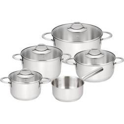 Kitchen Essentials Steel Set med lock 9 delar