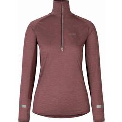 Johaug Aerial Wool Mix Half Zip Top 2.0 - Burgundy