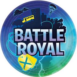 Amscan Paptallerkener Battle Royal 8-pak