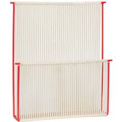 Hübsch String Wall Magazine Holder Red/White