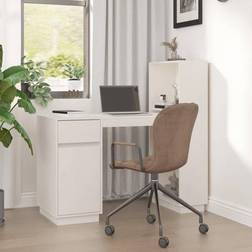 vidaXL 110x53x117 massivt fyrretræ Skrivebord