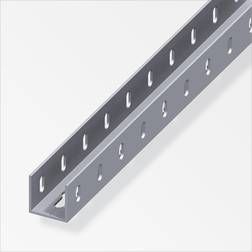 Quadrat-U-Profil 35,5 gelocht Aluminiumprofil u Schiene - Alfer