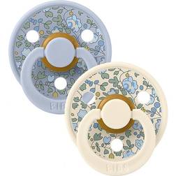 Bibs X Liberty Colour Nappar 2-pack Latex Eloise Dusty Blue Mix