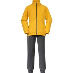 Bergans Kids' Smådøl V5 Longzip Set - Light Golden Yellow/Solid Dark Grey