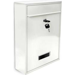 Relaxdays Mailbox Lockable Door 26.5 x 35 x 8.5 cm