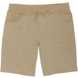 French Toast Girl's Pull-on Tie Front Twill Short - Khaki