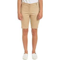 Nautica womens School Uniform Stretch Bermuda Shorts, Khaki