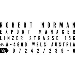 Trodat Textstempel, individualisierbar printy 4913 Typo selbstfärbend schwarz