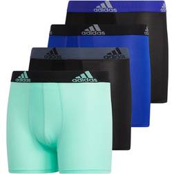 Adidas Kids-Boy's Performance Boxer Briefs Underwear 4-Pack Lucid Blue/Black/Pulse Mint Green