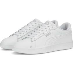 Puma Smash 3.0 LederSneaker Kinder 02 white/cool light gray