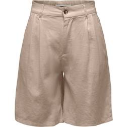 Only Lös Passform Shorts Grå